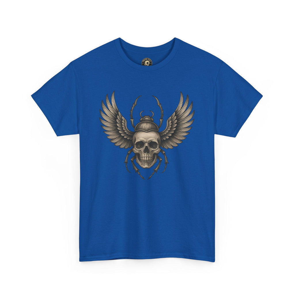 Winged Skull Scarab Shirt – Dark Gothic Beetle Graphic Tee – Gildan 5000 Unisex