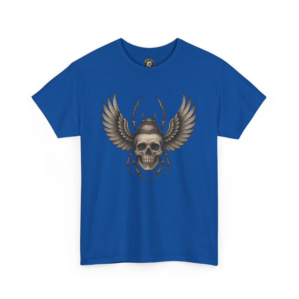 Winged Skull Scarab Shirt – Dark Gothic Beetle Graphic Tee – Gildan 5000 Unisex