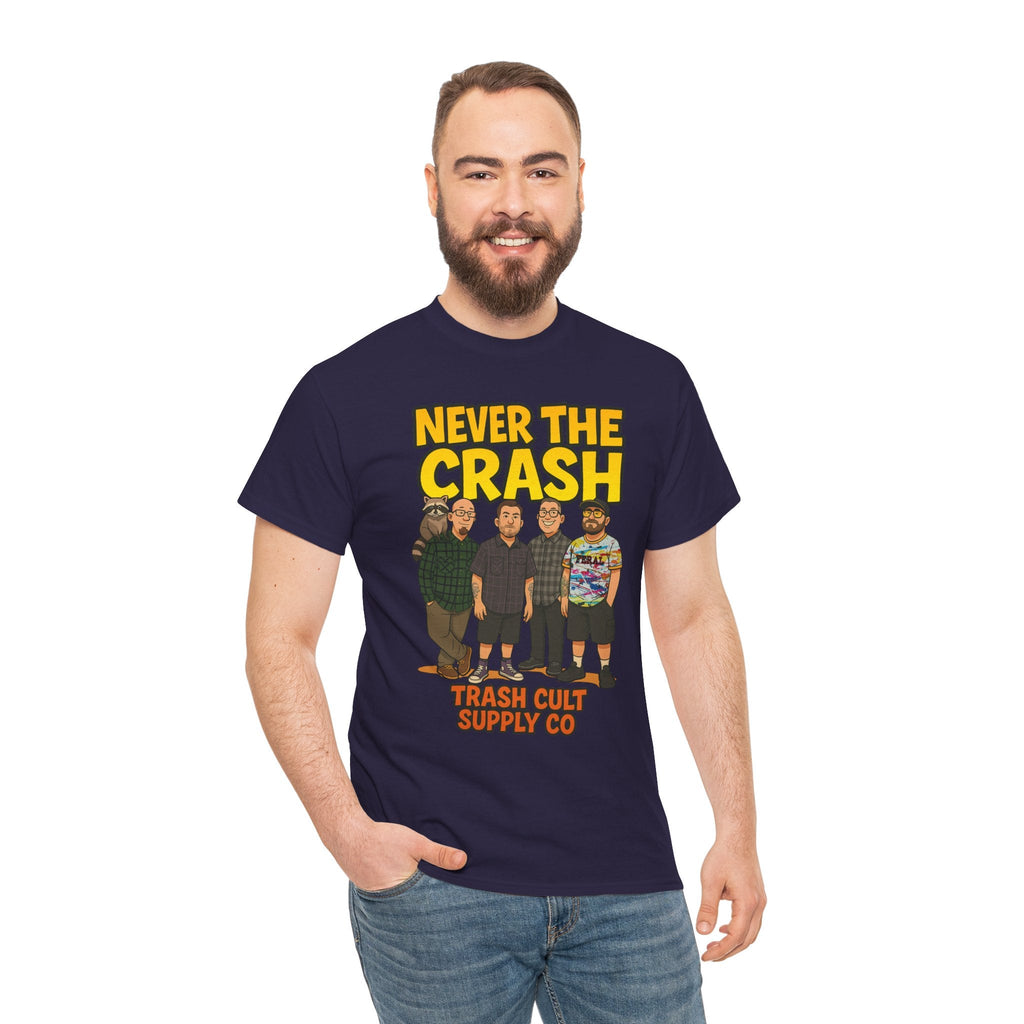 Never The Crash Band Shirt – Bold Graffiti Logo Tee - EXCLUSIVE | Gildan 5000