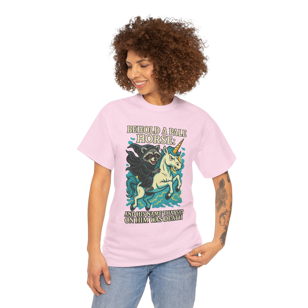 Behold a Pale Horse – Raccoon of Death Shirt | Gildan 5000 Unisex Tee