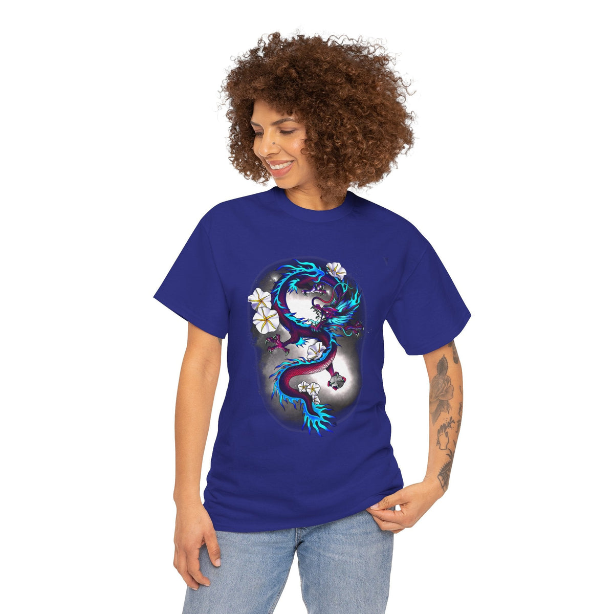 Electric Dragon Tattoo T-Shirt – Lara Davenport x Trash Cult Supply Co. Collab (Gildan 5000)