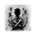 Xian Allen x Trash Cult Sticker – “Don’t Let Them In” | Haunted Ghost Spiral Kiss Cut Decal
