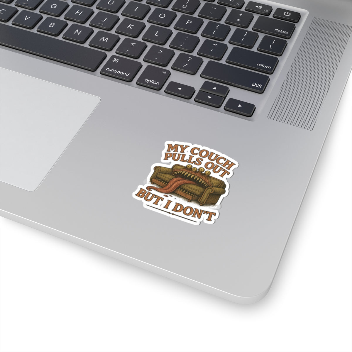 Funny Couch Sticker, Hilarious Home Decor, Laptop Sticker, Gift for Couch Lovers, Quirky Wall Art