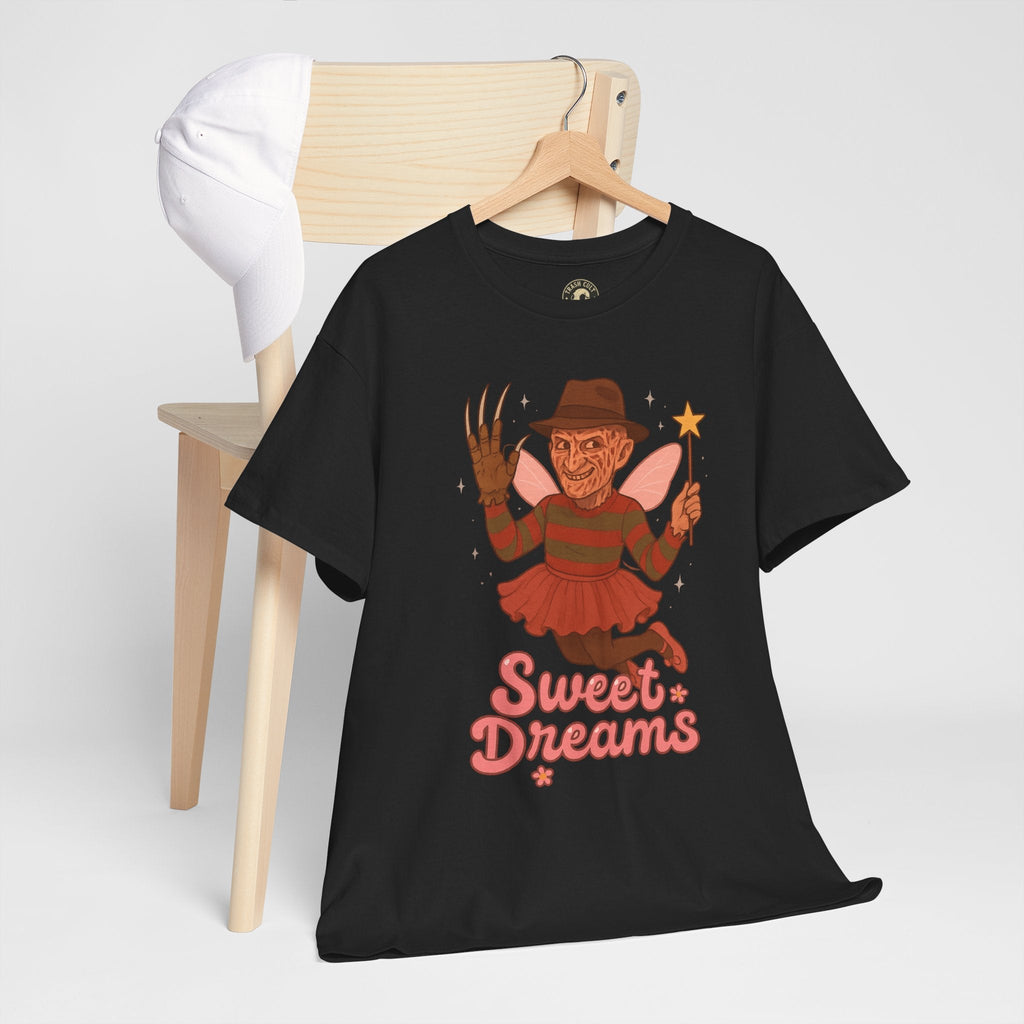 Freddy Krueger Fairy “Sweet Dreams” Funny Horror Parody T-Shirt – Gildan 5000