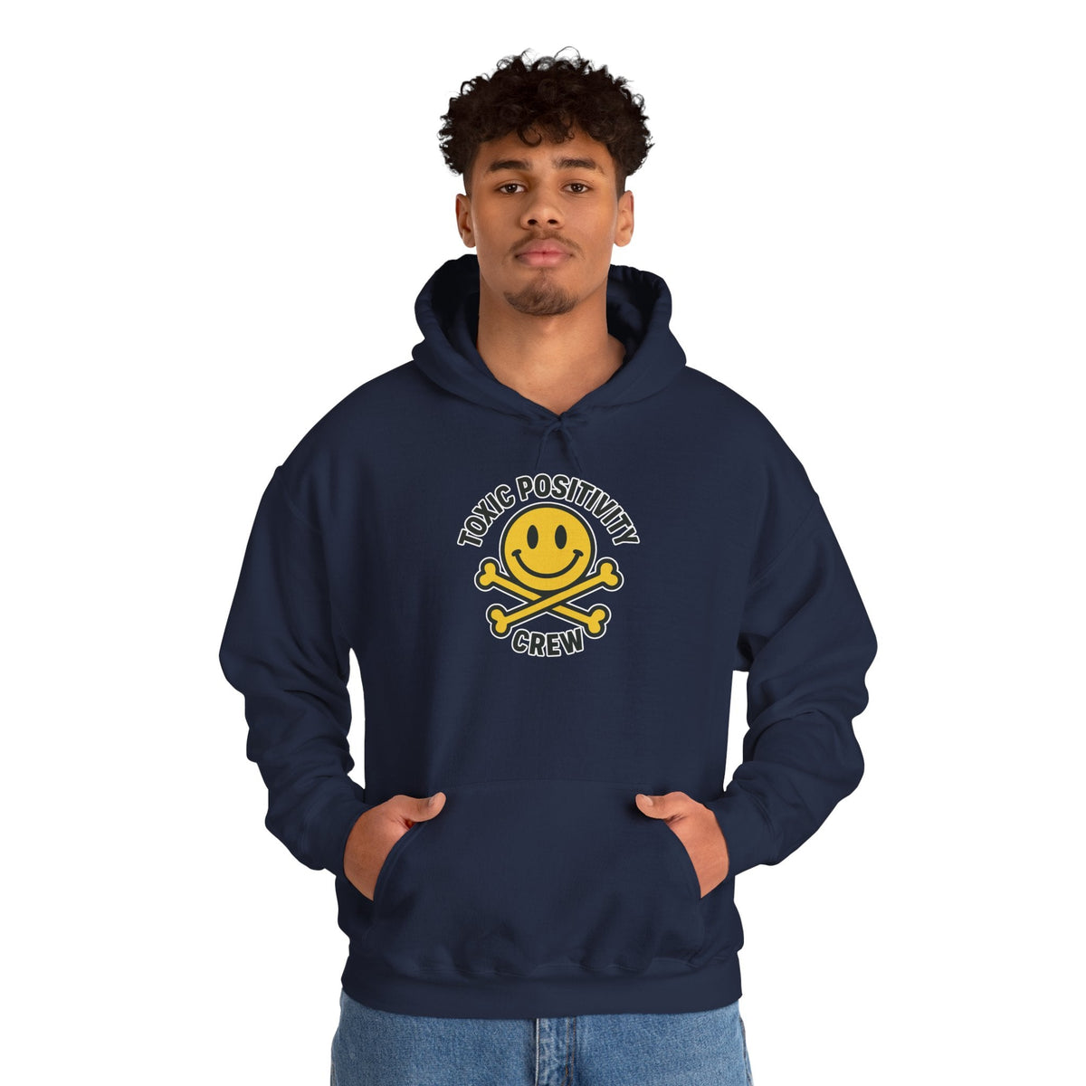 Toxic Positivity Hoodie | Unisex Hooded Sweatshirt | Comfortable Casual Wear, Gift for Friends, Positive Vibes, Streetwear Style