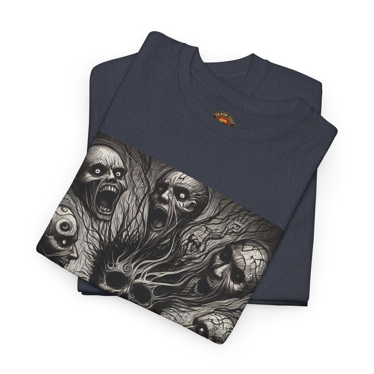 Xian Allen x Trash Cult Shirt – “Voices in the Void” | Horror Skull Scream T-Shirt