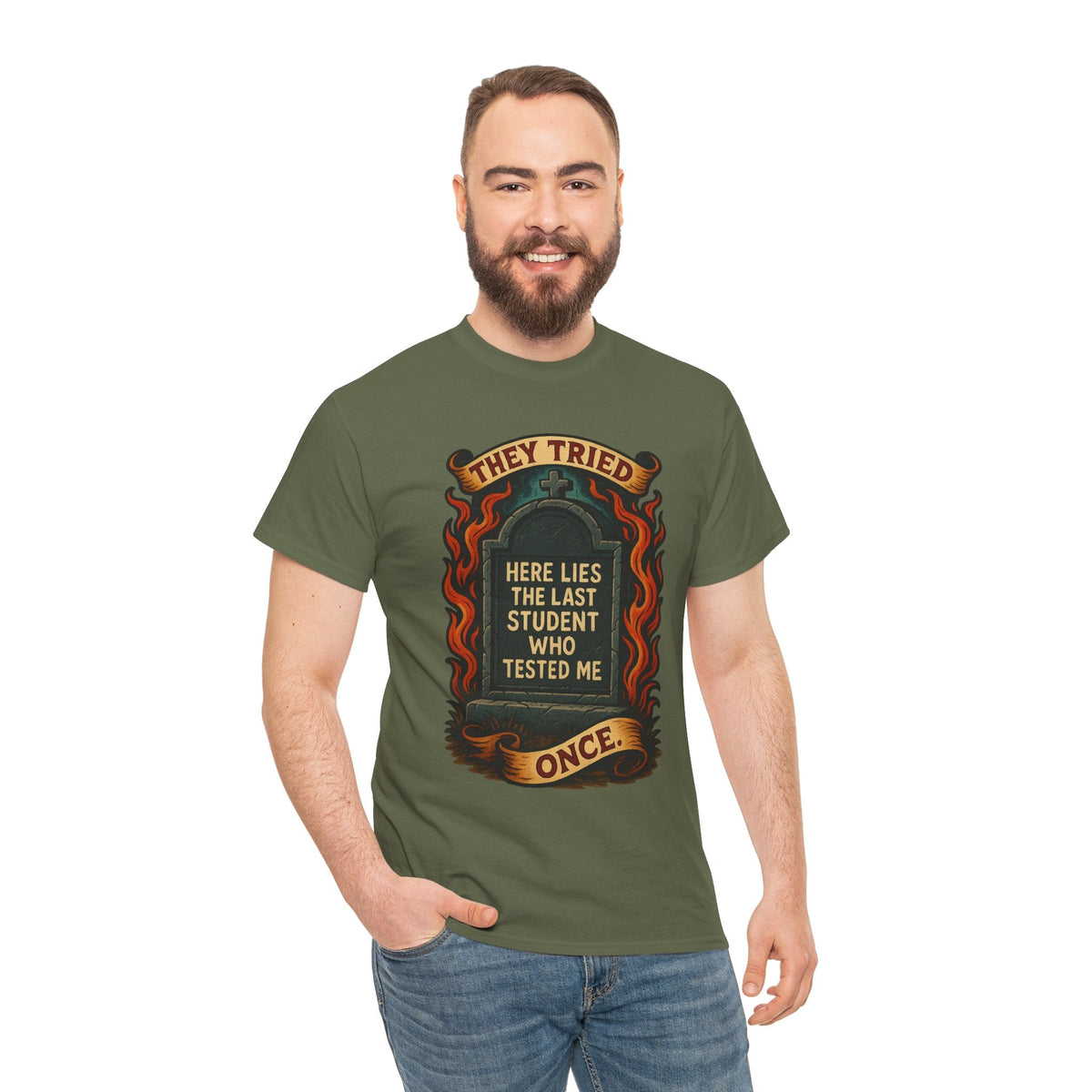 Funny Student Tribute Tee, Unisex Graphic Shirt, Back to School Apparel, Graduation Gift, Teacher Humor Clothing