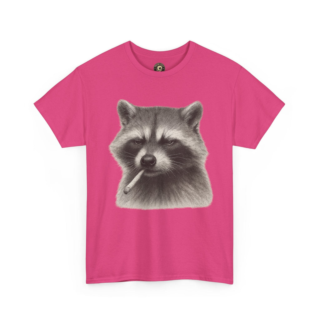 Dirty Harry Raccoon Halftone Shirt – Soft Grit Aesthetic, Smoking Trash Panda Graphic Tee