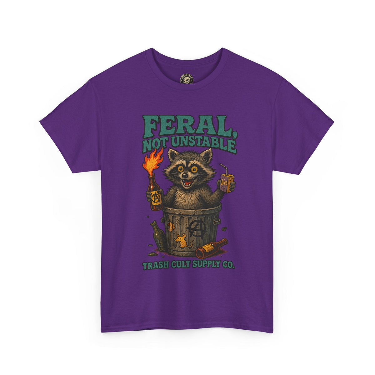 Feral Not Unstable Tee, Streetwear Tee, Graphic Shirt, Funny T-Shirt, Humor Clothing, Unique Gift