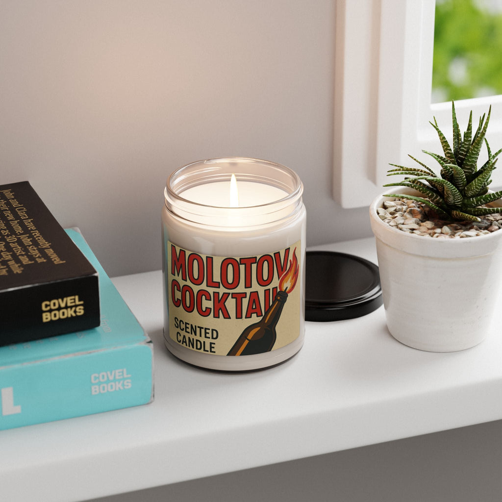 Molotov Cocktail Scented Soy Candle | Unique Home Decor, Gift for Friends, Relaxing Aromas, Candle Lover's Gift, Party Favor