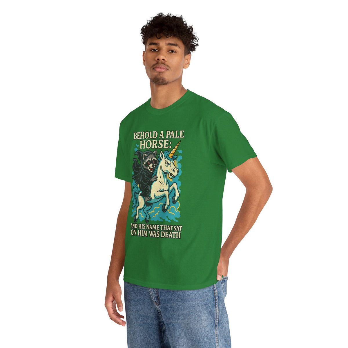 Behold a Pale Horse – Raccoon of Death Shirt | Gildan 5000 Unisex Tee