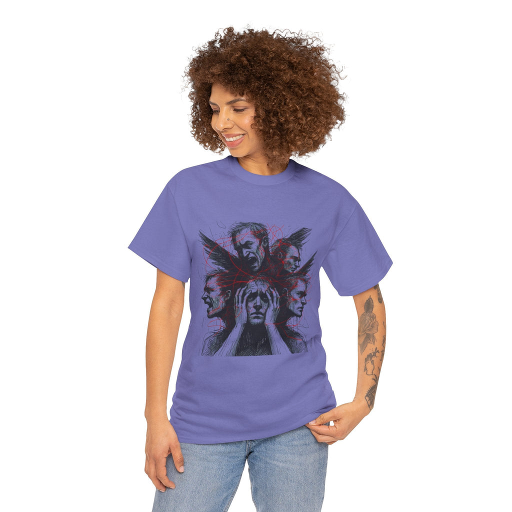 Xian Allen x Trash Cult Shirt – “Loud Inside My Head” | Dark Illustrative Art Tee