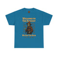 Eat the Rich Shirt – Welcome to the Harvest Skeleton Scarecrow Tee – Fall of Humanity Collection – Trash Cult Supply Co.