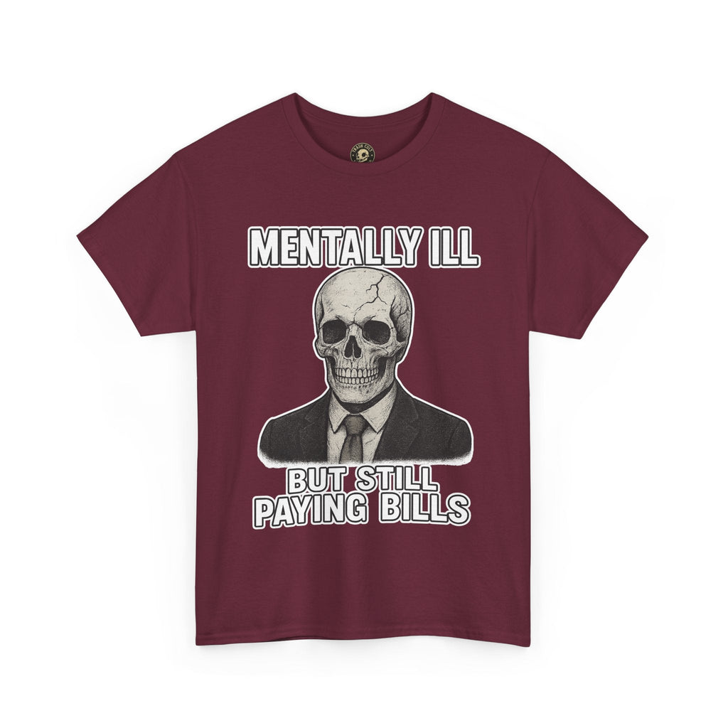 Mental Health Awareness Tee, Unisex Skull Shirt, Funny Graphic Tee, Quirky Casual Wear, Gifts for Friends, Halloween Apparel