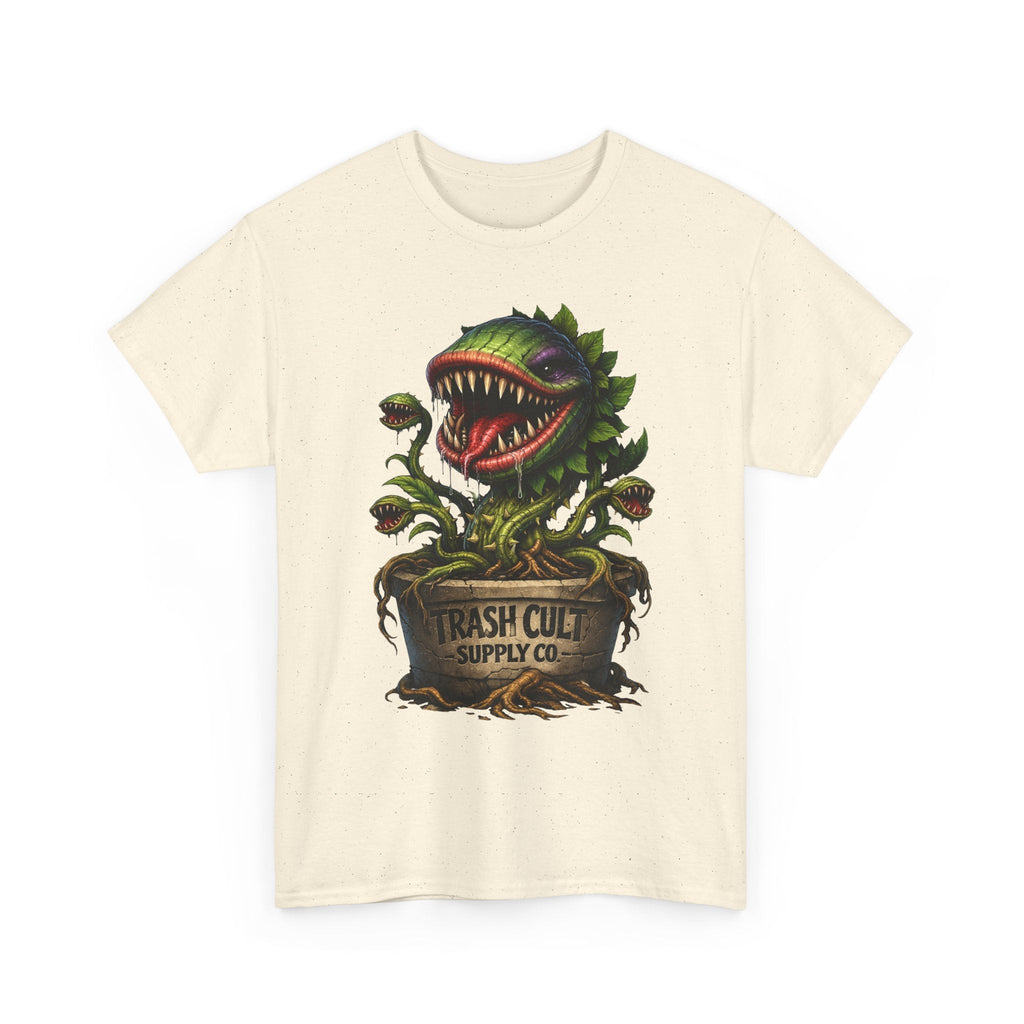 Carnivorous Plant Graphic Tee — "Trash Cult Supply Co." Potted Monster Shirt