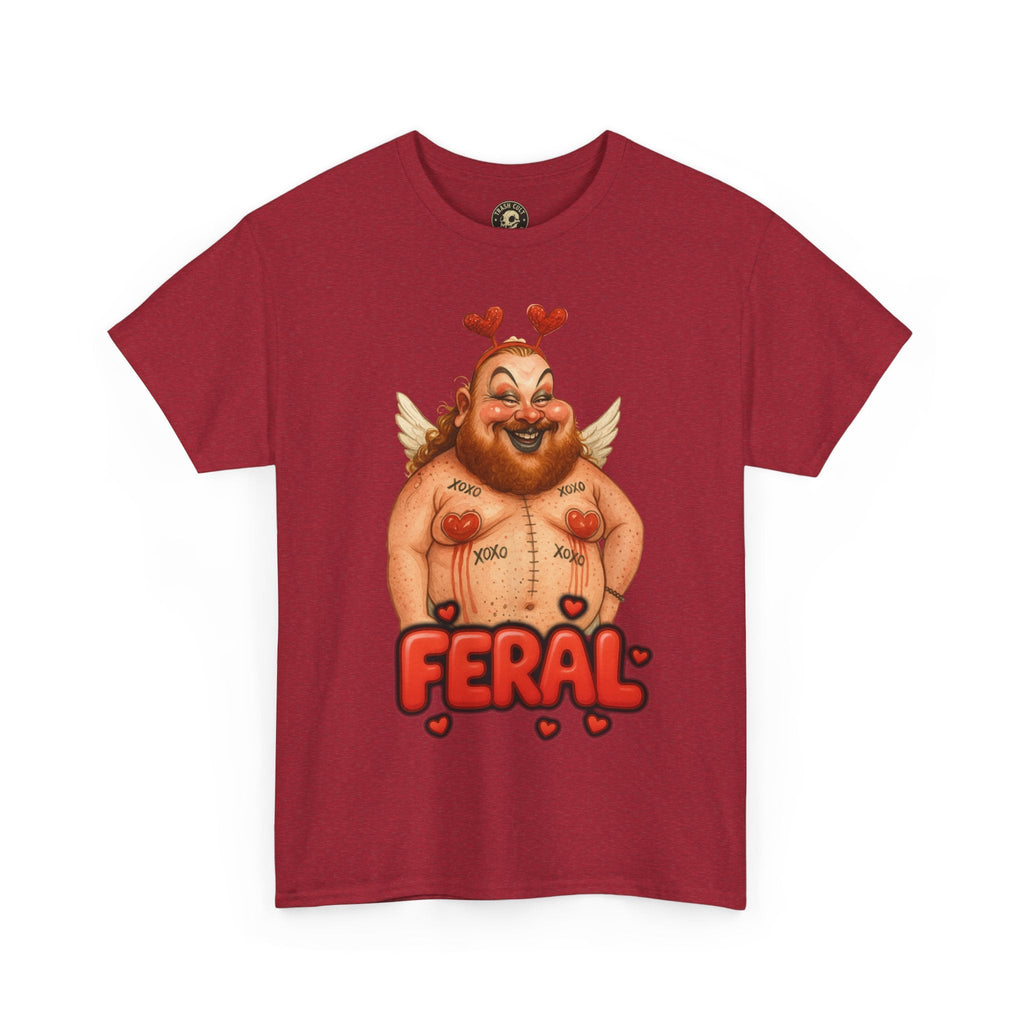 Feral Cupid Macabre Valentine Shirt | Fun Graphic Shirt, Quirky Gift, Casual Wear, Valentine's Apparel, Trendy Statement Top