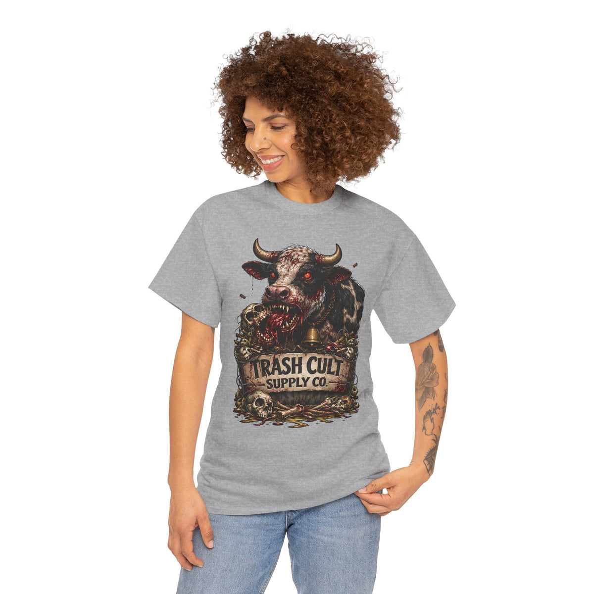 Trash Cult Supply Co. Cow Skull Tee