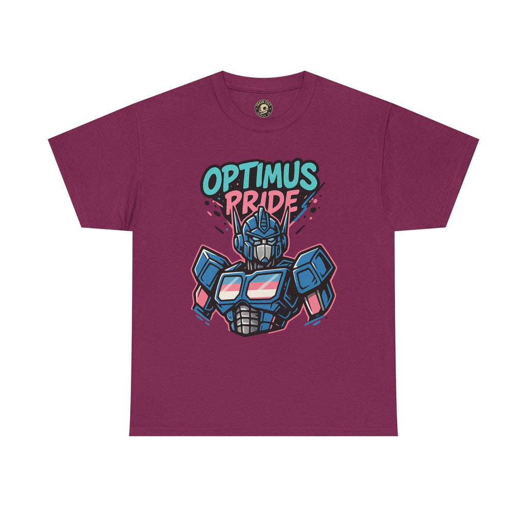 Optimus Pride T-Shirt – Trans Pride Robot Graphic Tee | Gildan 5000 Unisex Shirt