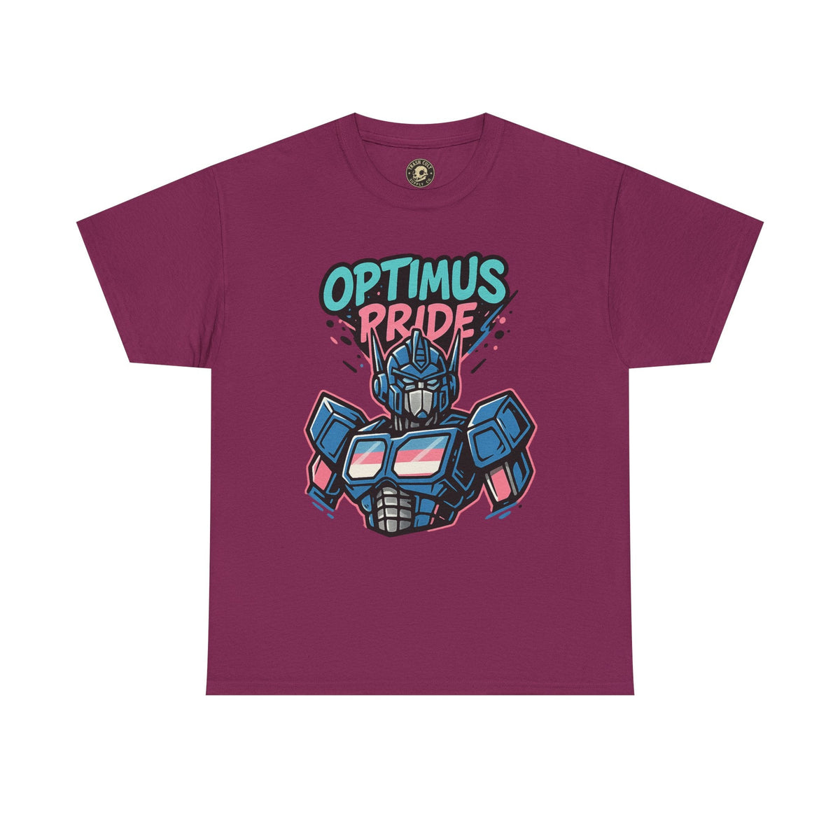 Optimus Pride T-Shirt – Trans Pride Robot Graphic Tee | Gildan 5000 Unisex Shirt