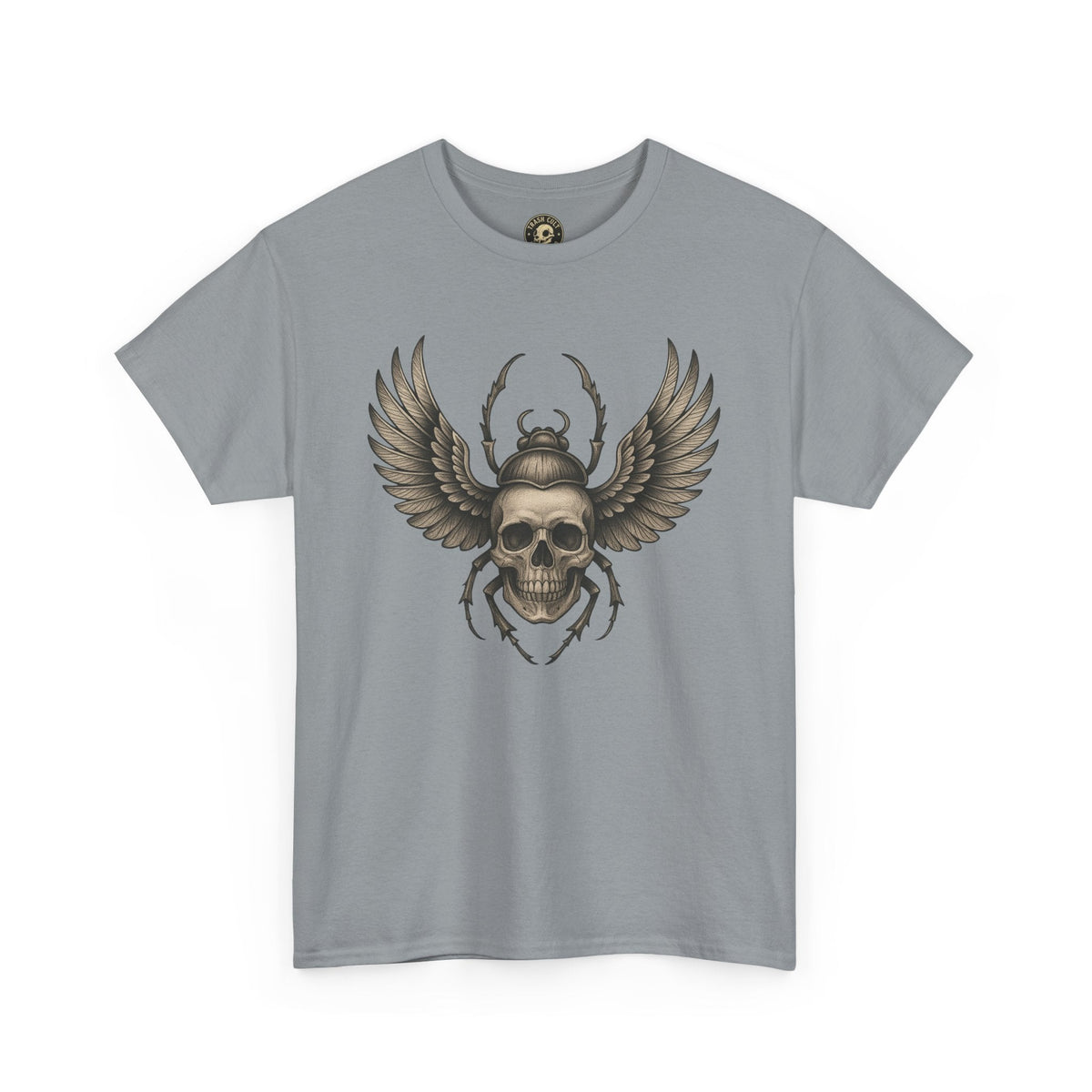 Winged Skull Scarab Shirt – Dark Gothic Beetle Graphic Tee – Gildan 5000 Unisex