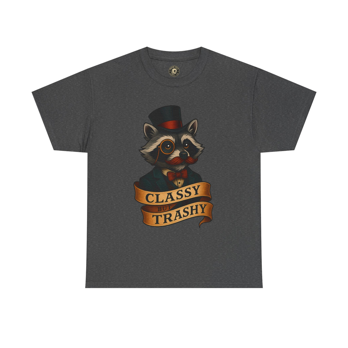 Classy Trashy Raccoon Tee, Unisex Heavy Cotton Tee, Funny Animal Shirt, Unique Gift, Casual Wear, Vintage Style T-Shirt