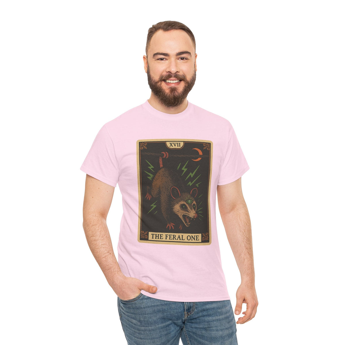 Feral One Graphic Tee - Quirky Unisex T-Shirt, Vintage Inspired, Animal Art, Casual Wear, Gifts for Him/Her