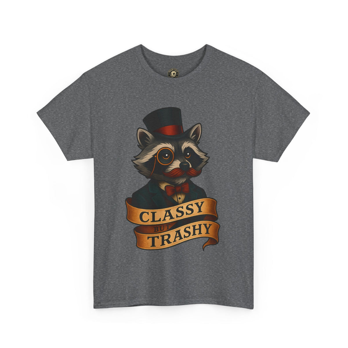 Classy Trashy Raccoon Tee, Unisex Heavy Cotton Tee, Funny Animal Shirt, Unique Gift, Casual Wear, Vintage Style T-Shirt