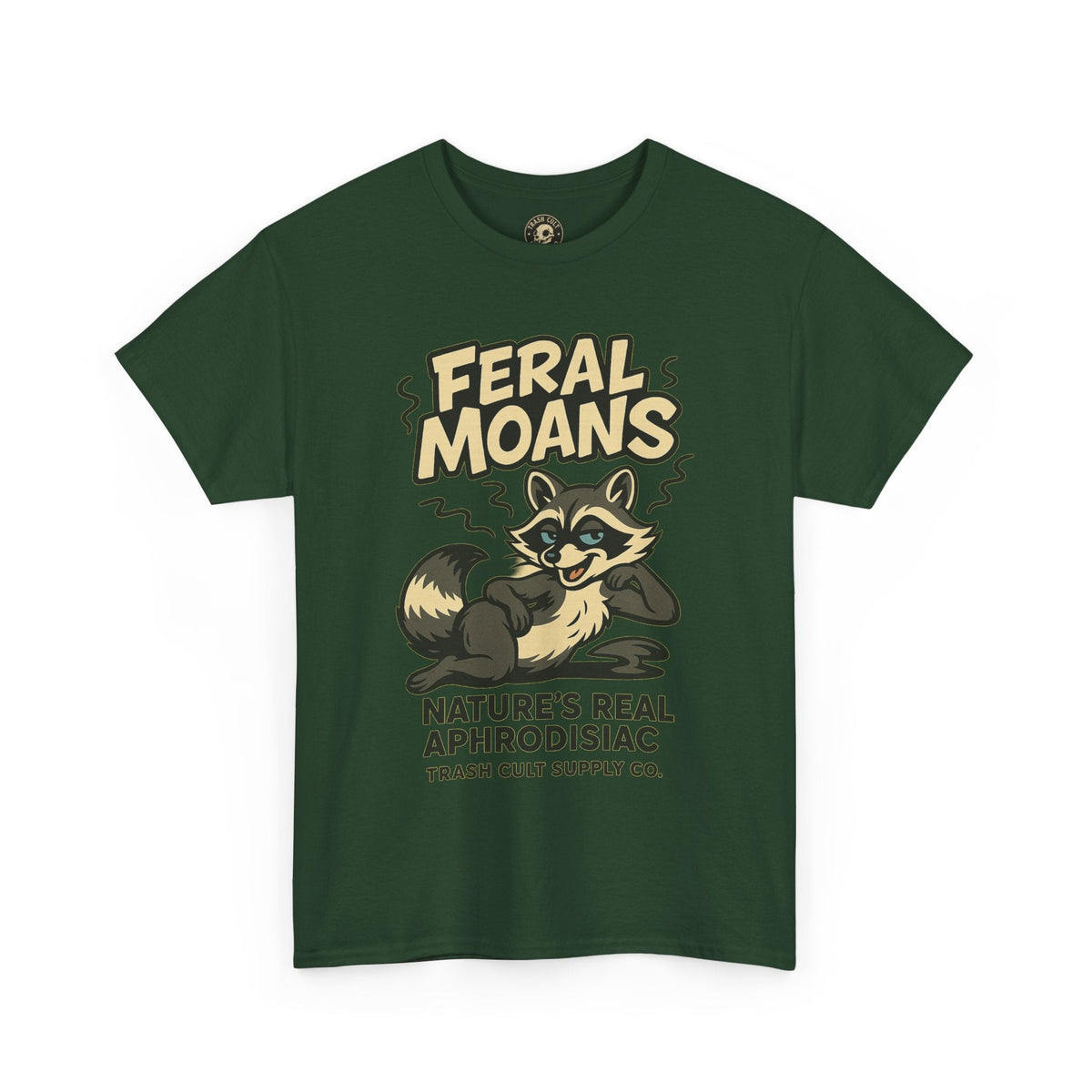 Feral Moans Unisex Heavy Cotton Tee, Funny Graphic Tee, Animal Lover Shirt, Casual Wear, Gift for Nature Enthusiasts