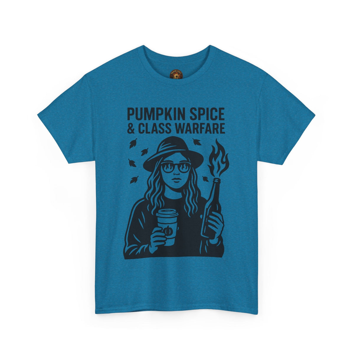 Pumpkin Spice & Class Warfare Shirt – Fall Riot Girl Graphic Tee – Fall of Humanity Collection – Trash Cult Supply Co.