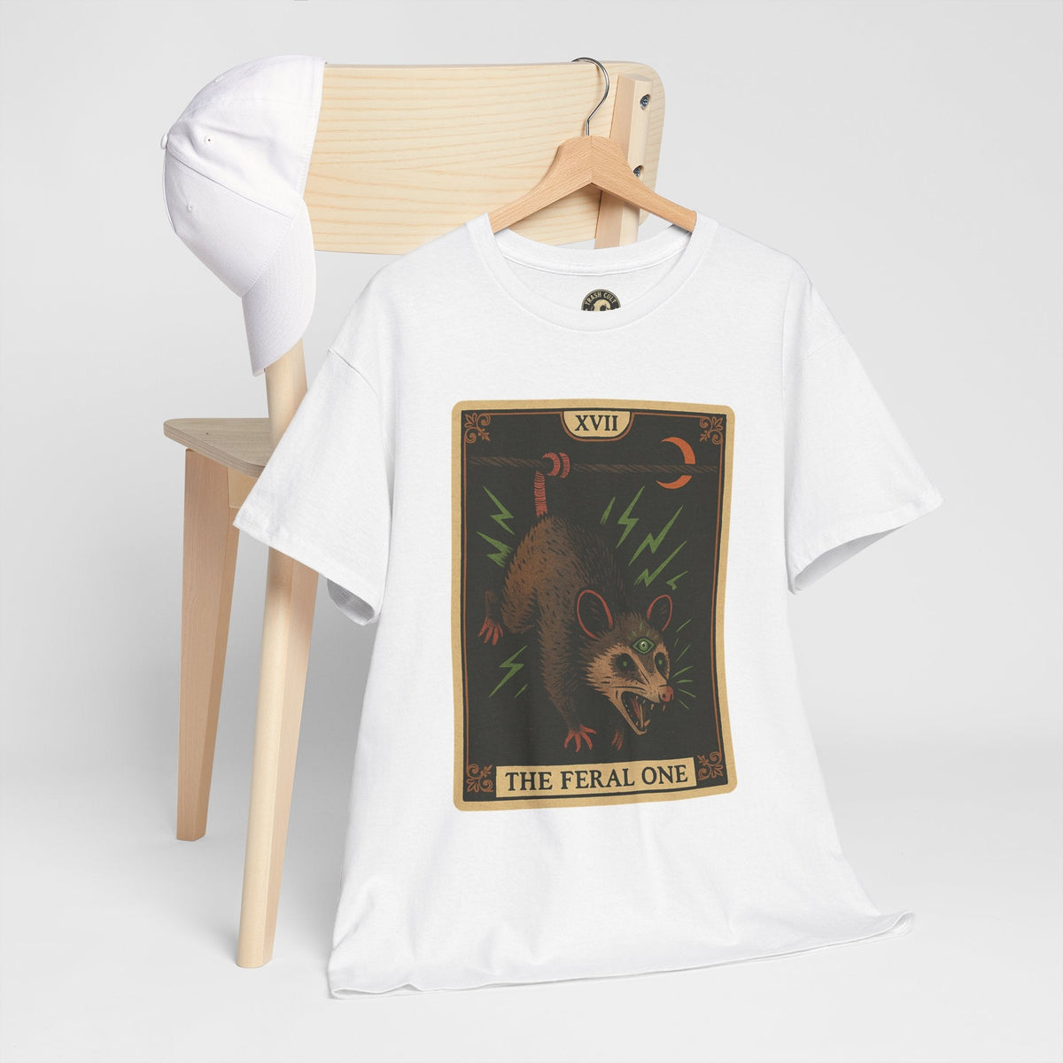 Feral One Graphic Tee - Quirky Unisex T-Shirt, Vintage Inspired, Animal Art, Casual Wear, Gifts for Him/Her