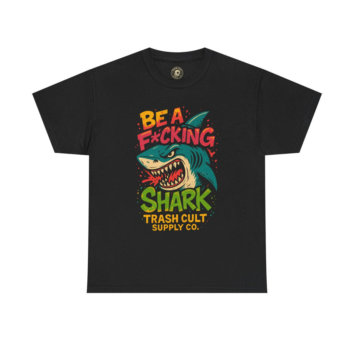 Be a F*cking Shark Graffiti Shirt – Bold Streetwear Graphic | Gildan 5000