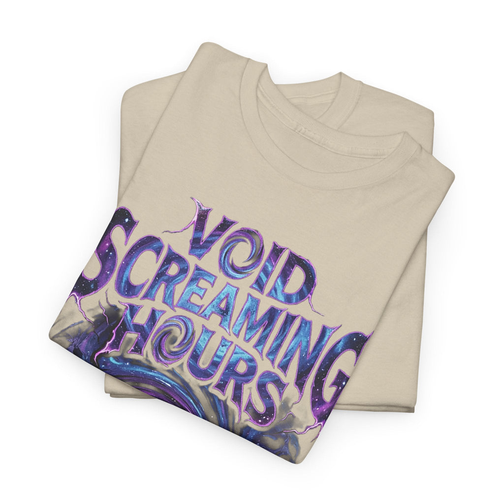 Void Screaming Hours Tee — Gothic Cosmic Horror T‑Shirt