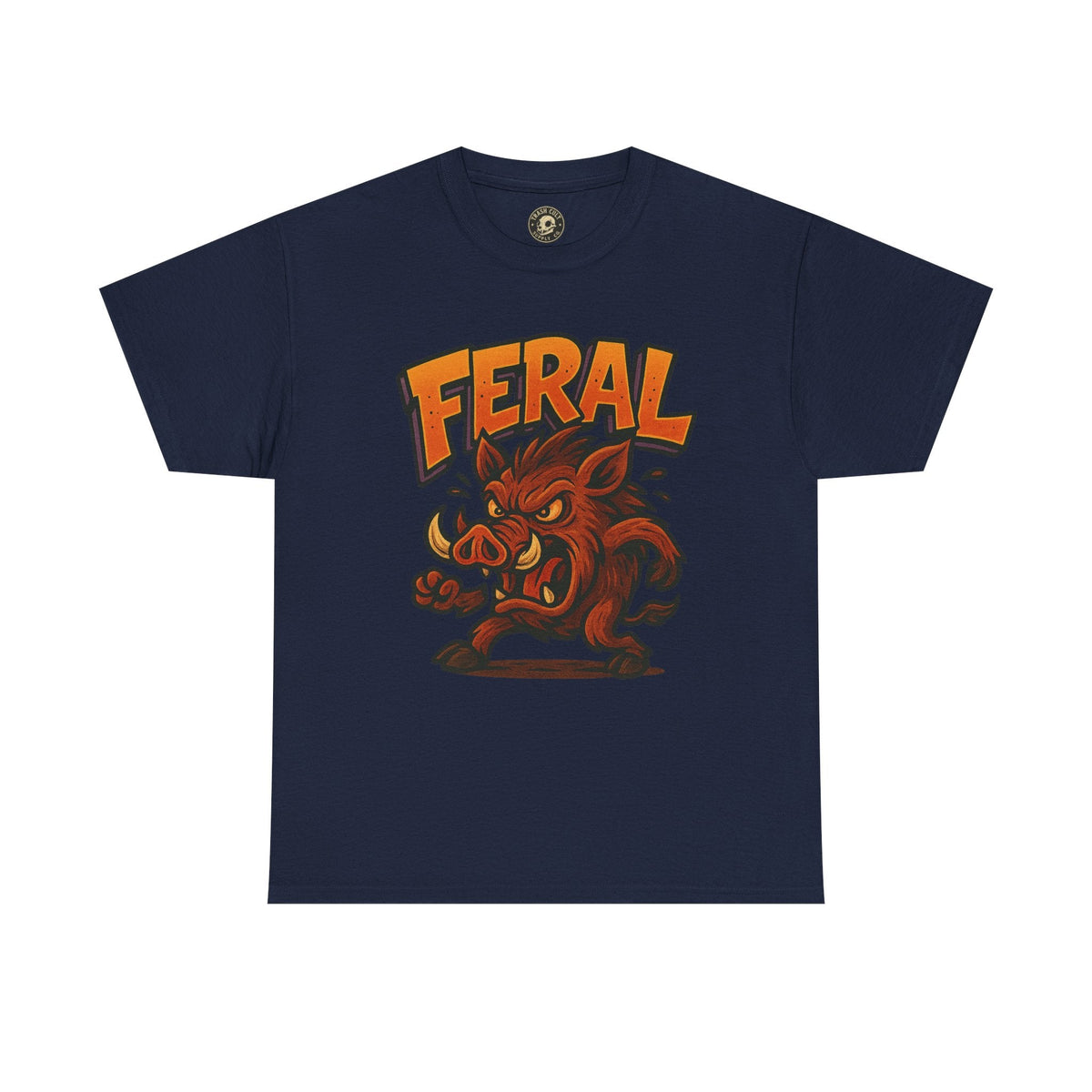 Feral Boar T-Shirt – Bold Unisex Animal Graphic Tee | Funny Cotton Shirt for Chaos Creatures