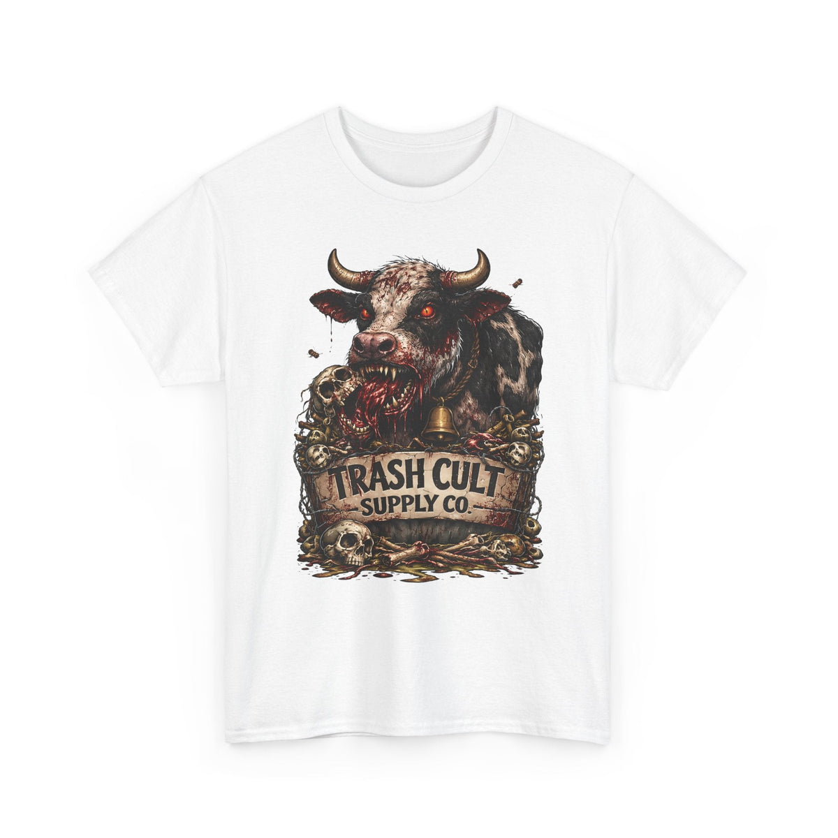 Trash Cult Supply Co. Cow Skull Tee