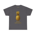 Stay Golden Pineapple Tee - Summer Vibes, Casual Wear, Gift for Her, Tropical Design, Unisex Cotton Tee