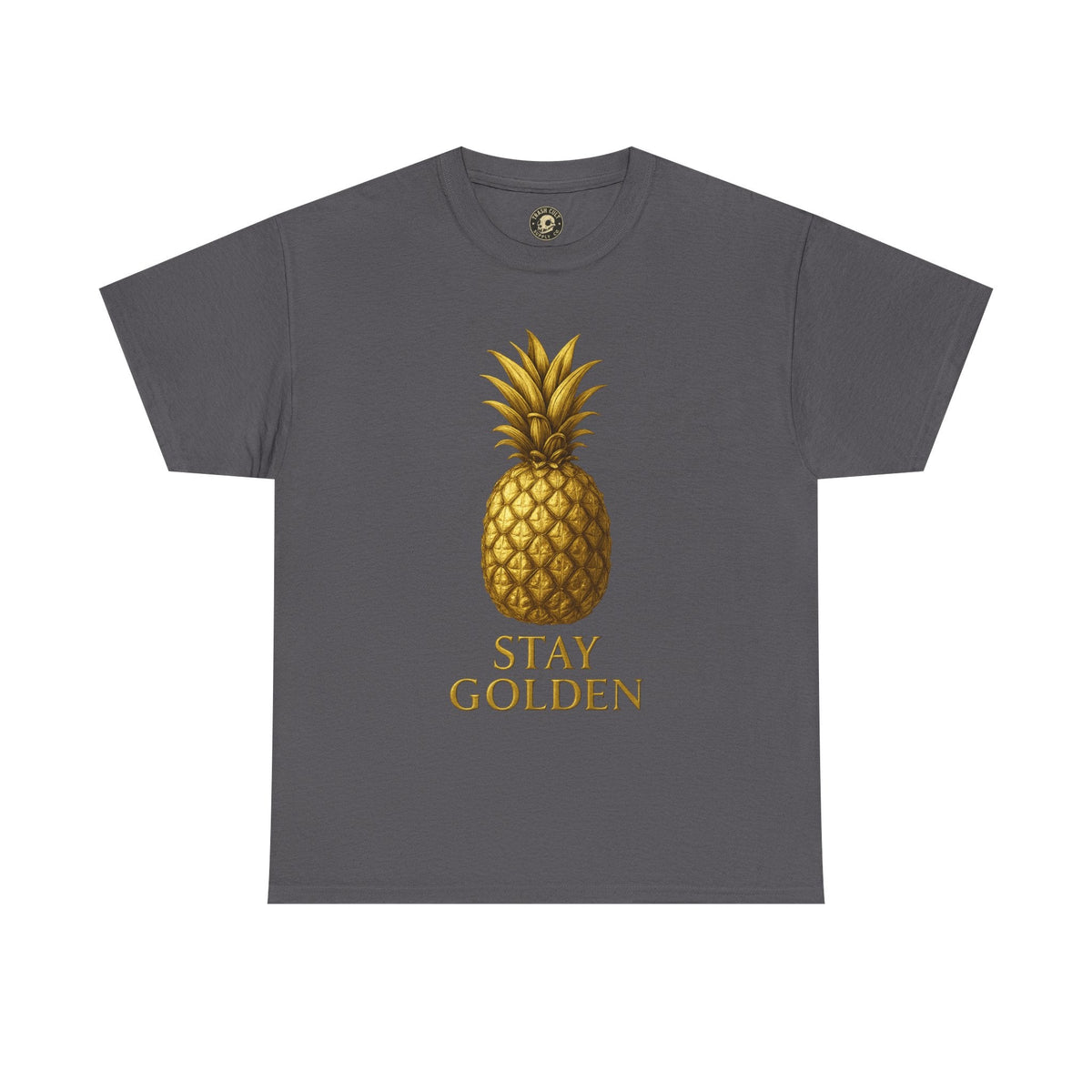 Stay Golden Pineapple Tee - Summer Vibes, Casual Wear, Gift for Her, Tropical Design, Unisex Cotton Tee