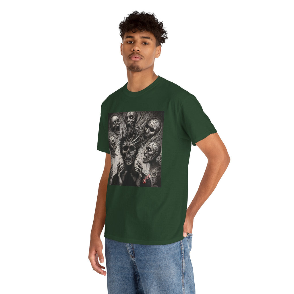 Xian Allen x Trash Cult Shirt – “Voices in the Void” | Horror Skull Scream T-Shirt