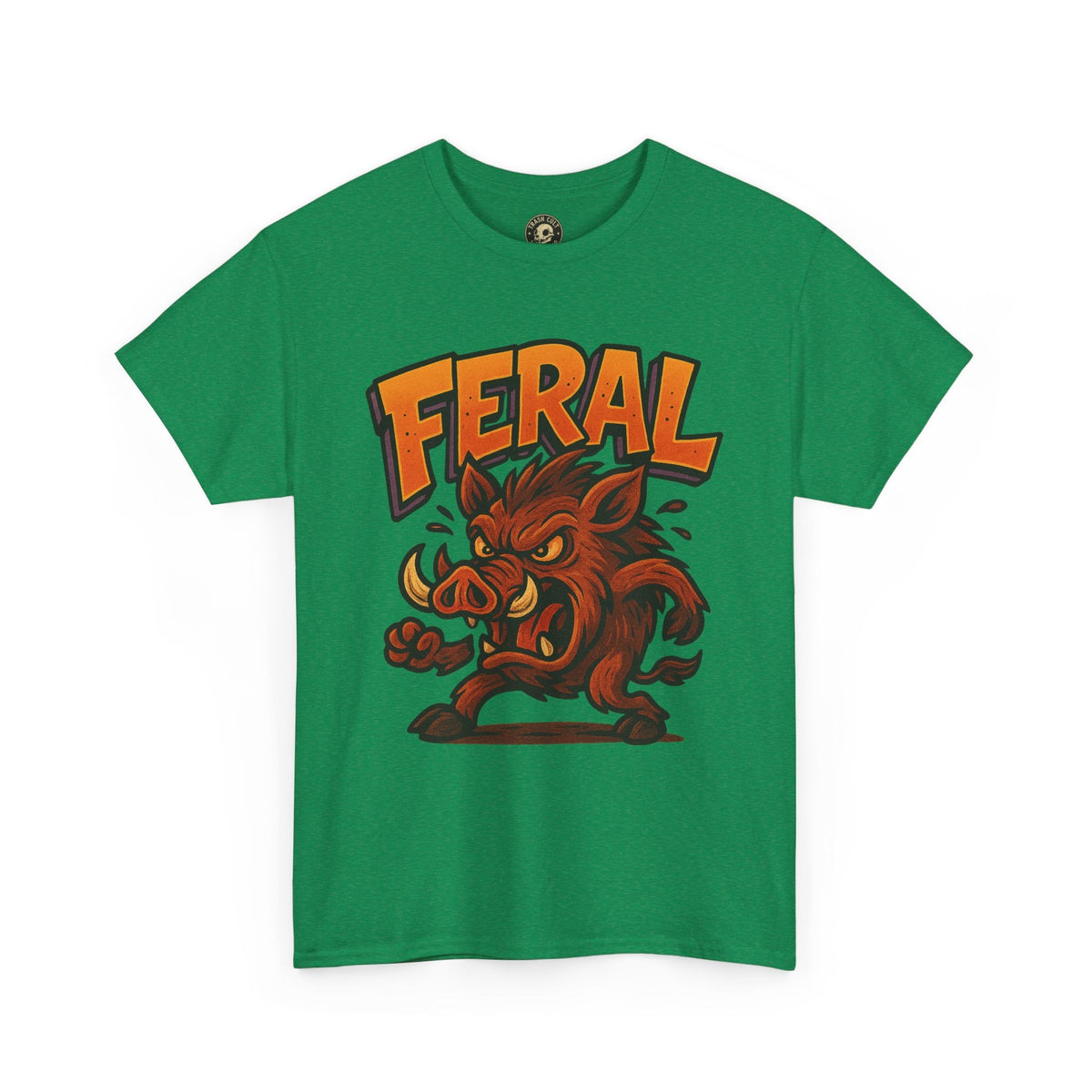 Feral Boar T-Shirt – Bold Unisex Animal Graphic Tee | Funny Cotton Shirt for Chaos Creatures