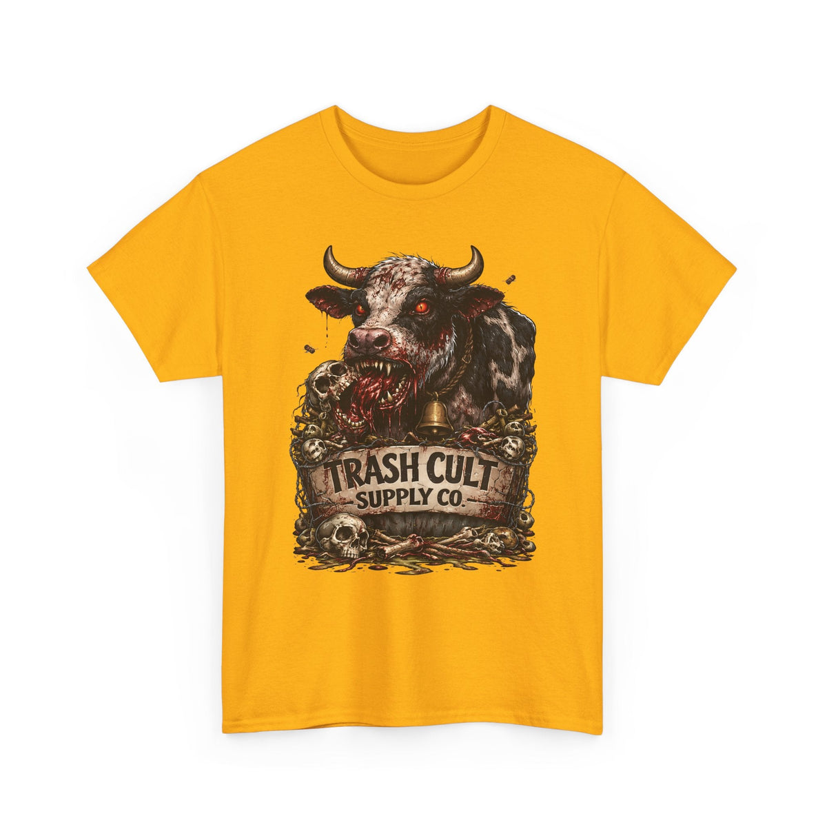 Trash Cult Supply Co. Cow Skull Tee