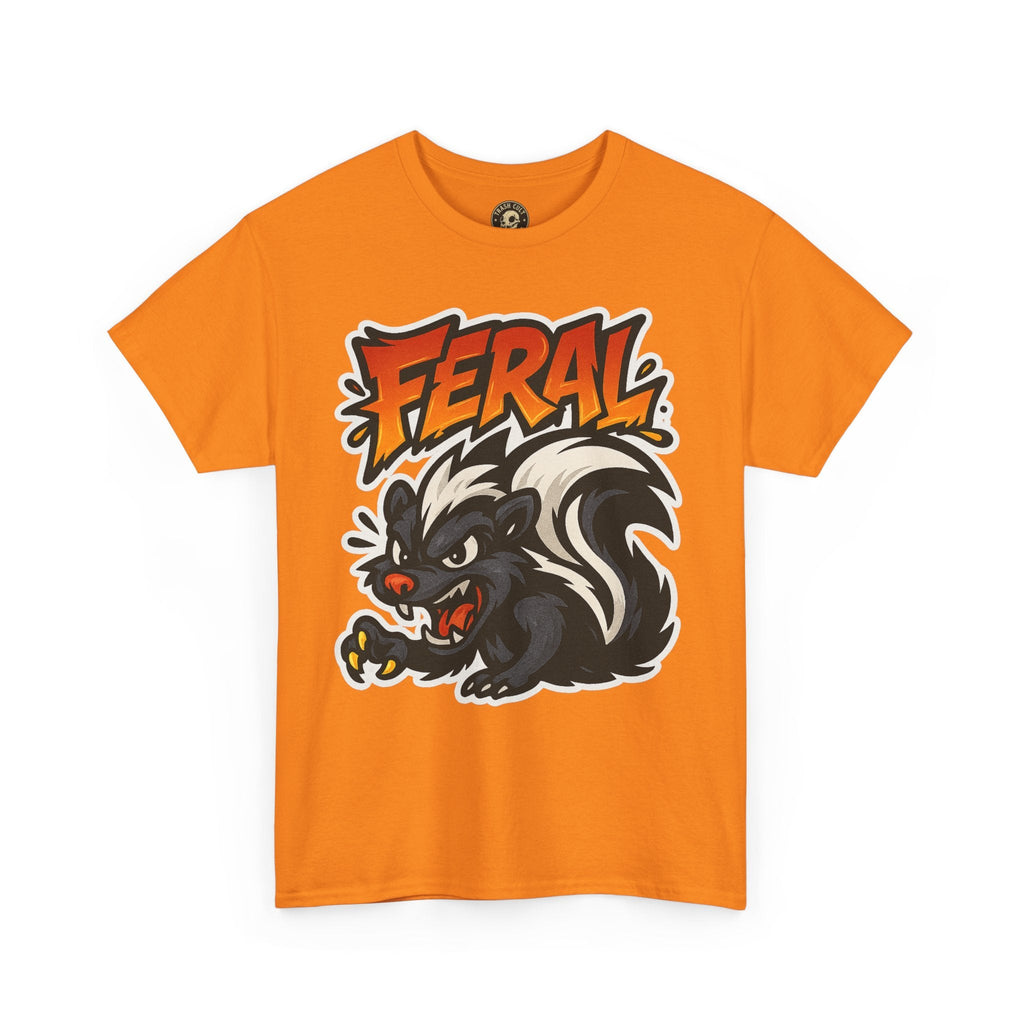Feral  Skunk Graphic Tee, Cool T-Shirt, Streetwear Style, Unique Gift, Animal Lover Apparel, Fun Casual Wear