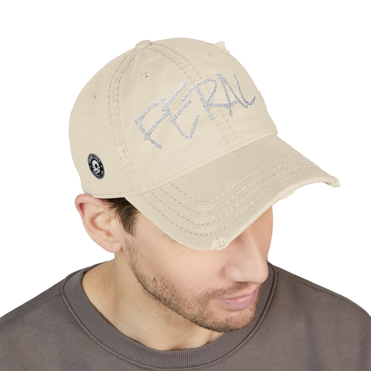FERAL Distressed Dad Hat – Stay Weird Vintage Cap