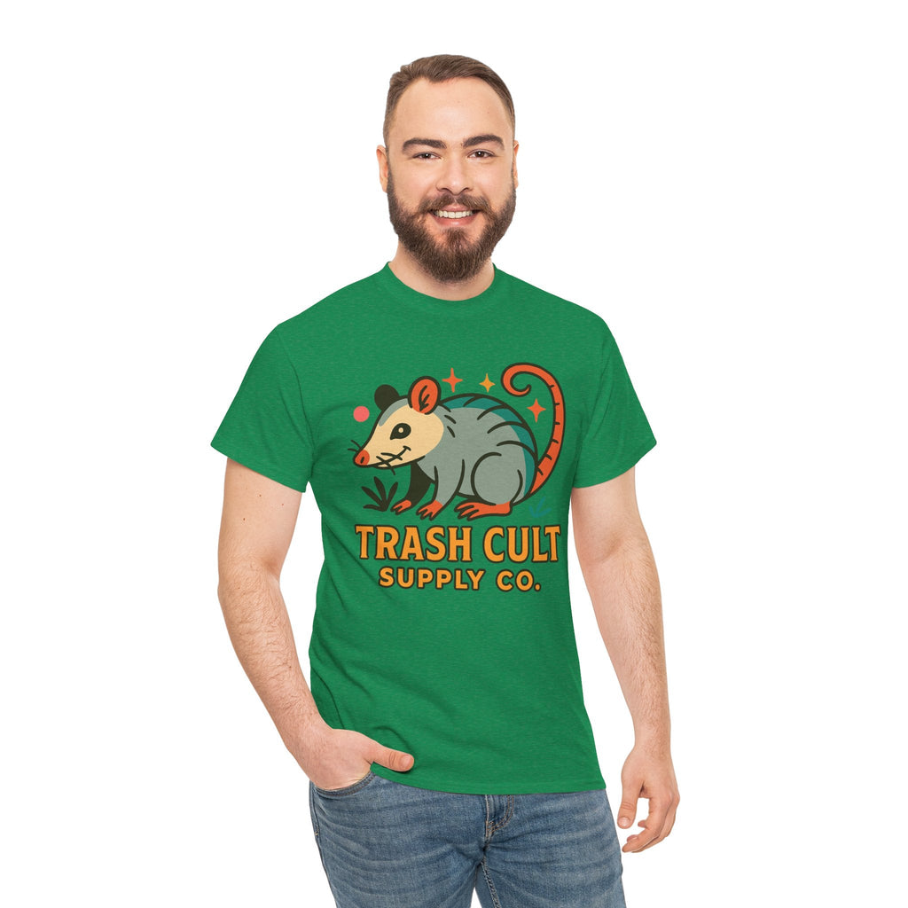 Trash Cult Unisex Cotton Tee, Trendy Apparel, Gift for Nature Lovers, Eco-Friendly Fashion, Unique Graphic Tee, Beach Casual Wear