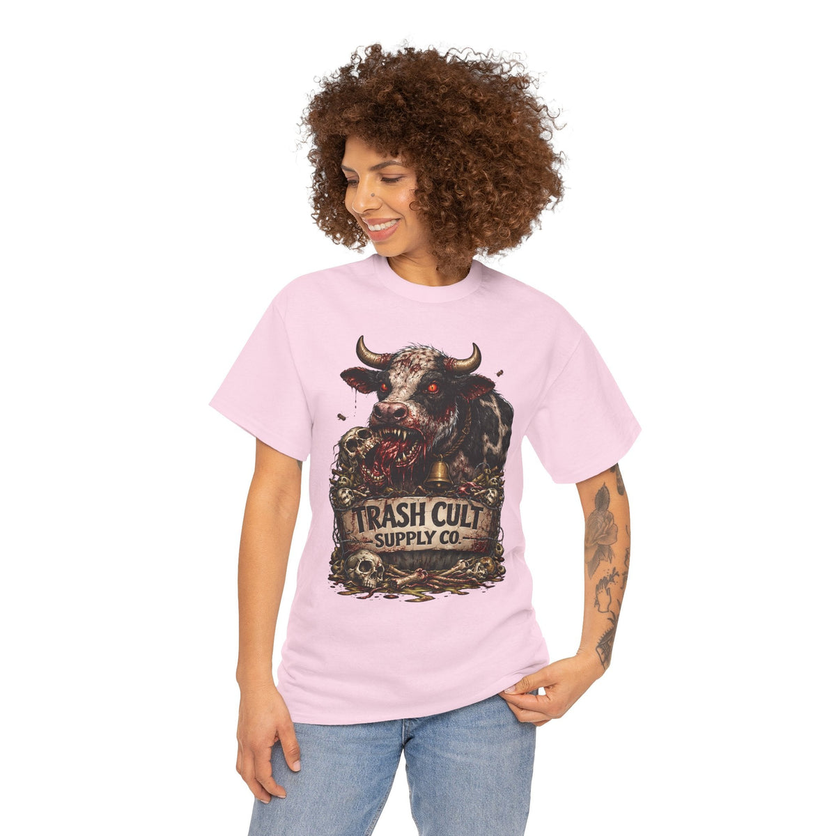 Trash Cult Supply Co. Cow Skull Tee