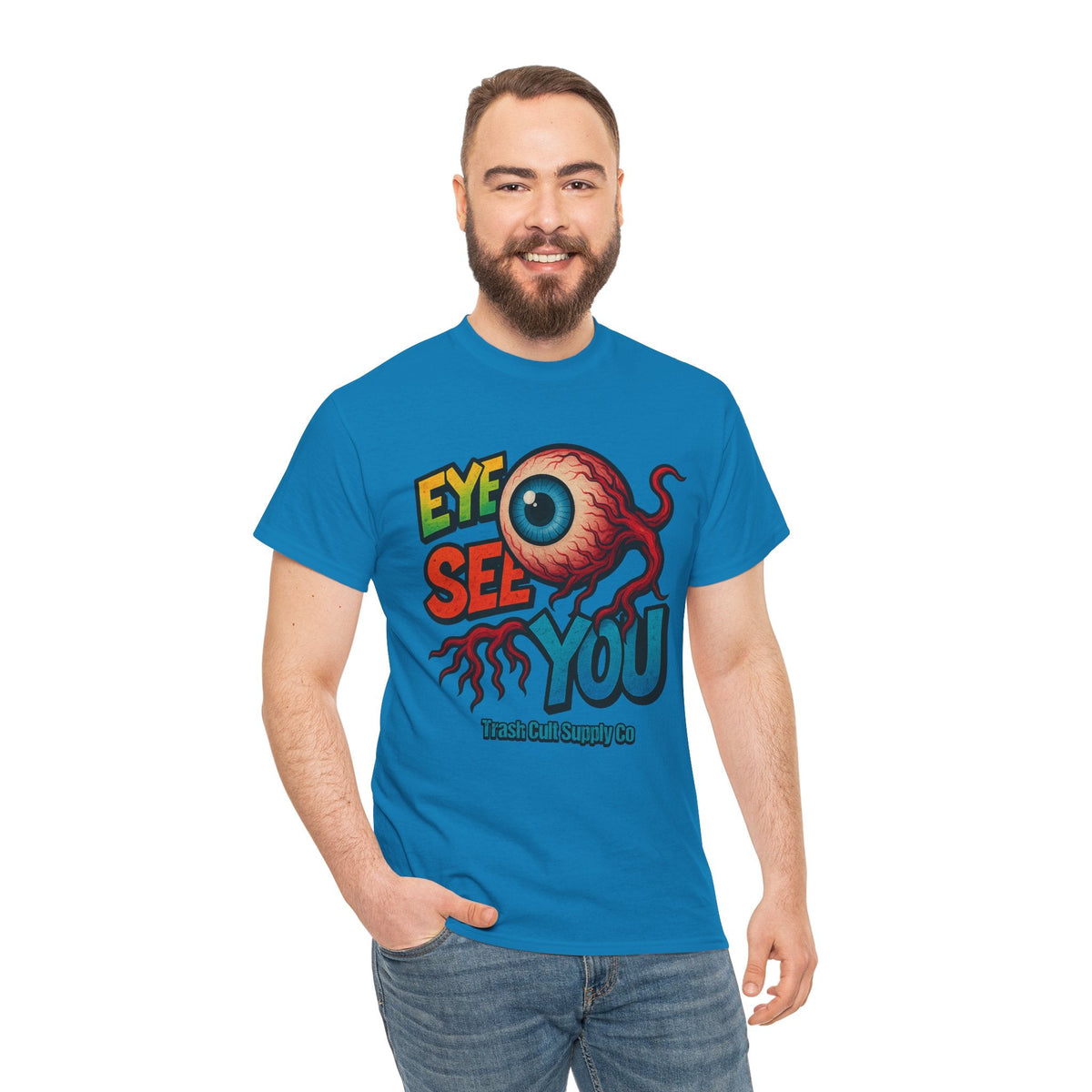 Eye See You Shirt – Creepy Eyeball Graphic Tee – Gildan 5000 Unisex