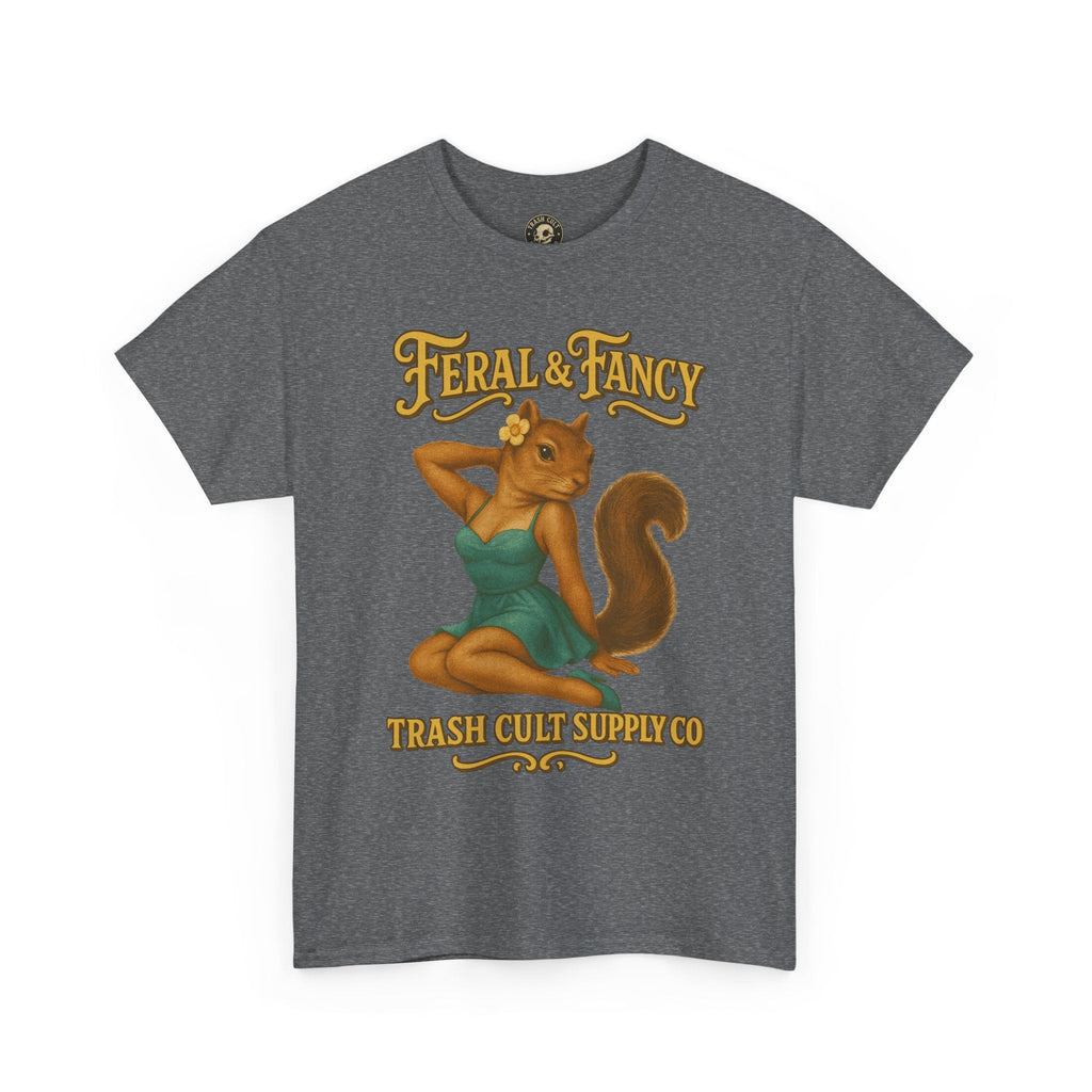 Feral & Fancy Pin-Up Squirrel Shirt – Vintage 1950s Style | Trash Cult Supply Co | Gildan 5000