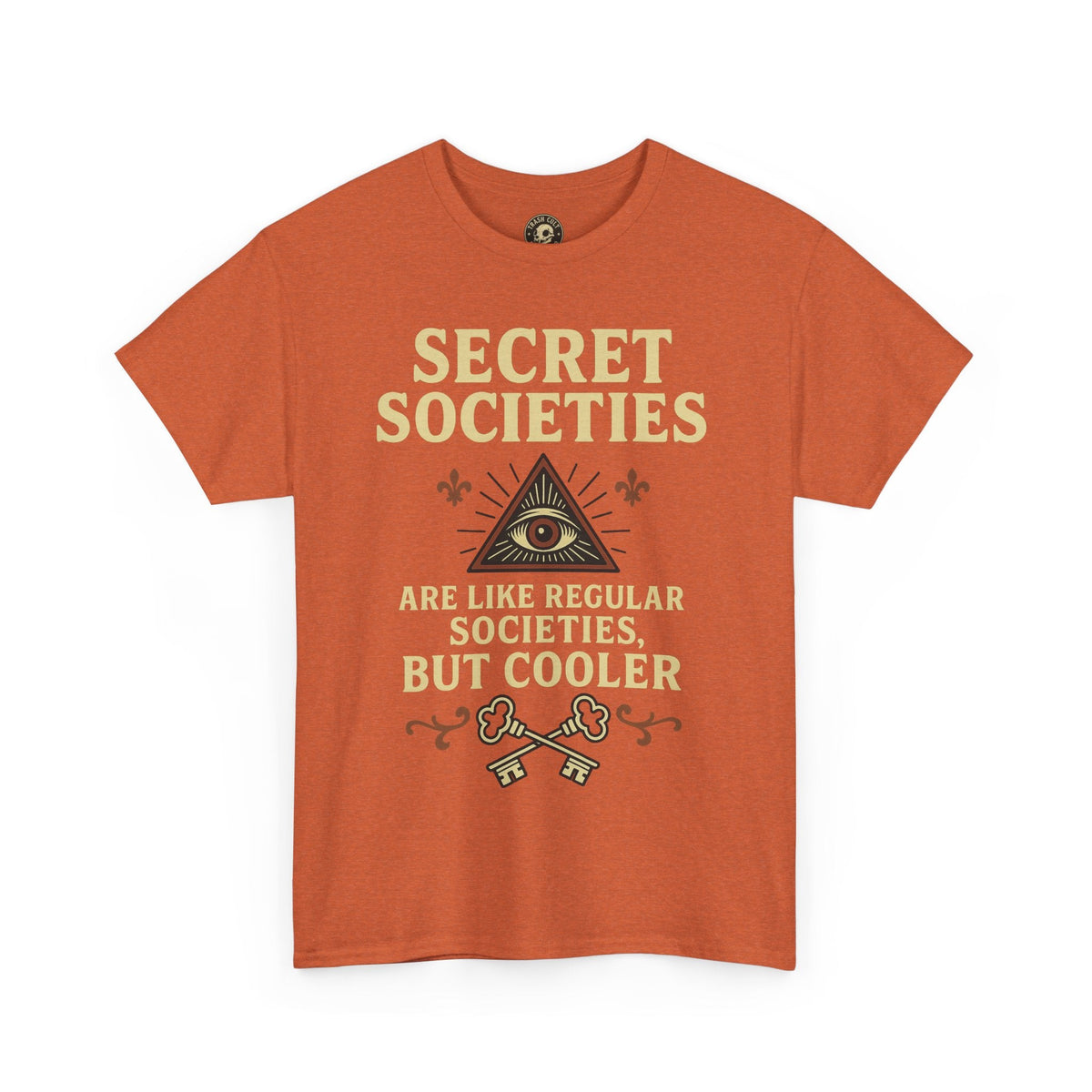Secret Societies Shirt – Illuminati Eye Graphic Tee – Gildan 5000 Soft Cotton – Trash Cult Vintage Design