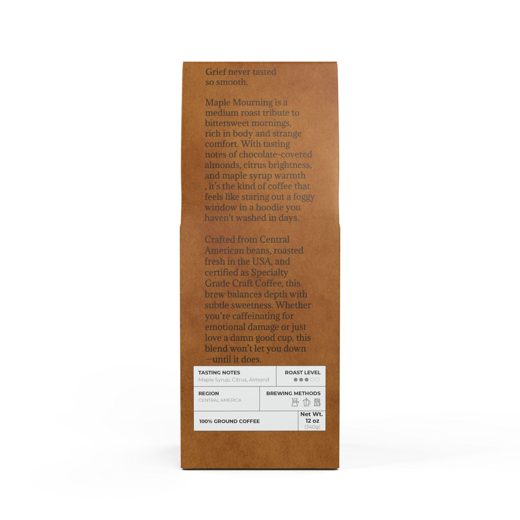 🍁 Maple Mourning – Medium Roast Coffee (12oz)