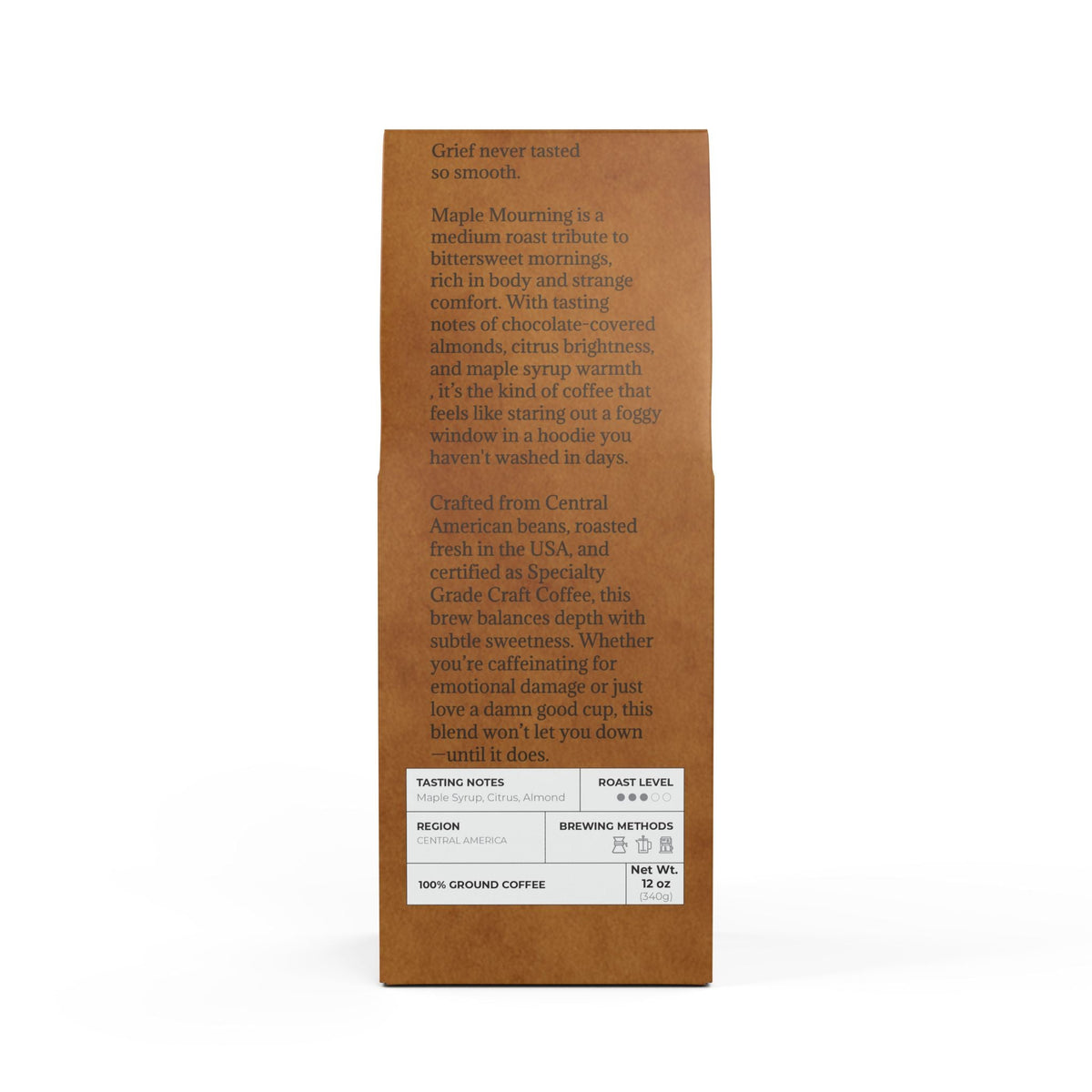 🍁 Maple Mourning – Medium Roast Coffee (12oz)