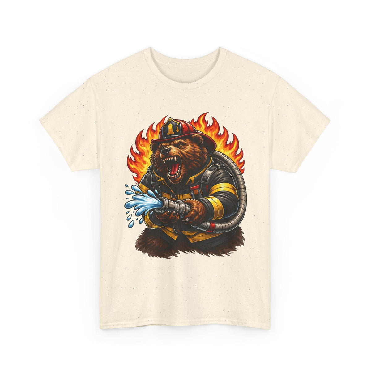 Firefighter Bear T-Shirt – Brave Fireman Graphic Tee