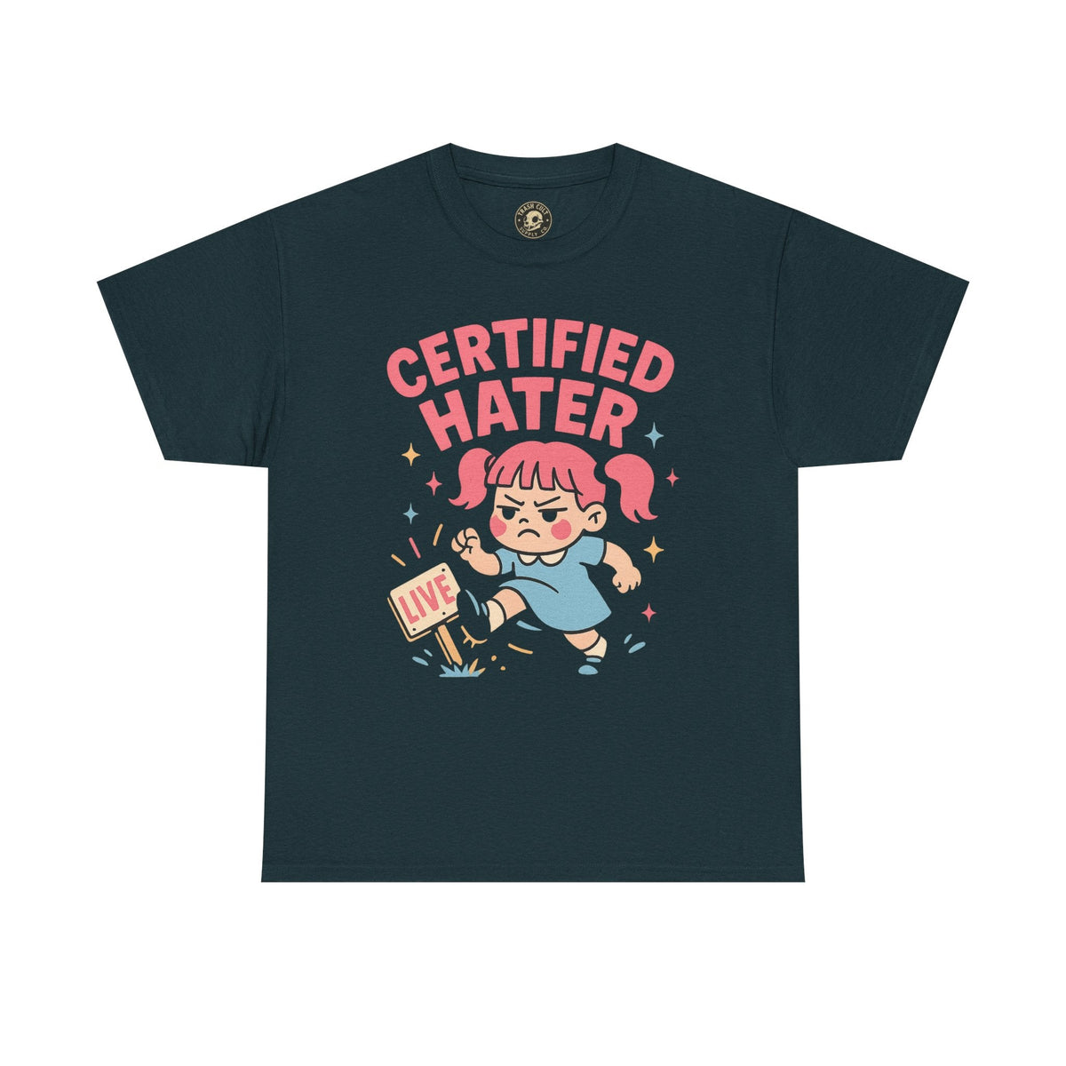 Certified Hater Unisex Heavy Cotton Tee, Funny Graphic T-Shirt, Casual Wear, Gift for Friends, Birthday Gift, Unique Humor Tee